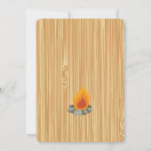 Rustic Camping Invitations d'anniversaire (Dos)