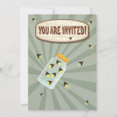Rustic Camping Invitations de fête d'anniversaire (Dos)