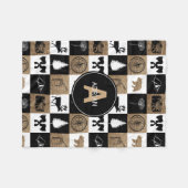 Rustic Camping Outdoor Adventure Fleece Deken (Voorkant (Horizontaal))