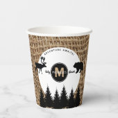 Rustic Camping Outdoor Adventure Papieren Bekers (Achterkant)