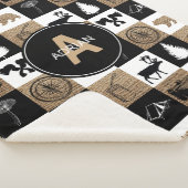 Rustic Camping Outdoor Adventure Sherpa Deken (3/4)