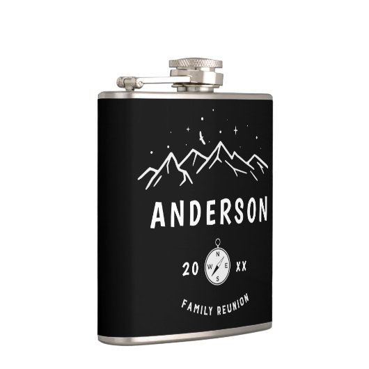 Rustic Camping Personalized Family Reunion Heupfles (Rechts)