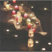 Rustic Candlelight Vinyl Sticker –  (Voorkant)