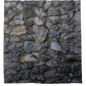 Rustic Caribbean Coral Stone Wall 2 Douchegordijn (Voorkant)