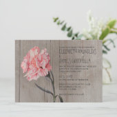 Rustic Carnards Wedding Invitations Kaart (Staand voorkant)