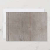 Rustic Carnards Wedding Invitations Kaart (Achterkant)