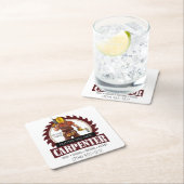 Rustic Carpenter Tools Woodworking Vierkante Kartonnen Onderzetter (Insitu)