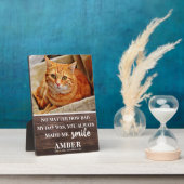 Rustic Cat Remembrance Keepomwille Photo Fotoplaat (Zijkant)