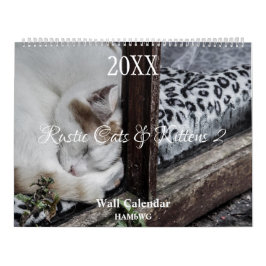 Rustic Cats & Kittens 2 Wall Agenda - HAMbyWG Kalender