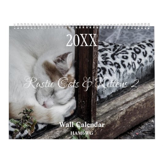 Rustic Cats & Kittens 2 Wall Agenda - HAMbyWG Kalender (Hoes)