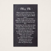 Rustic Celebration of Life Memorial Prayer Kaart (Achterkant)