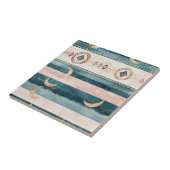 Rustic Celestial Stripe Moon Sun Earthy (10) Tegeltje (Zijkant)