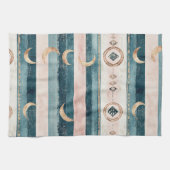 Rustic Celestial Stripe Moon Sun Earthy (10) Theedoek (Horizontaal)