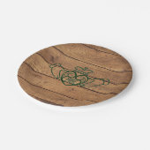Rustic Celtic Claddagh Papieren Bordje (Gekanteld)