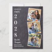 Rustic Chalkboard 3 Faire-part de diplôme photo (Devant)