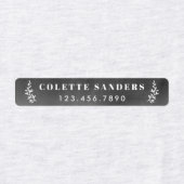 Rustic Chalkboard Iron on Name Labels (Design 1)