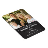 Rustic Chalkboard kerstzegelfoto Magneet (Rechterzijde)