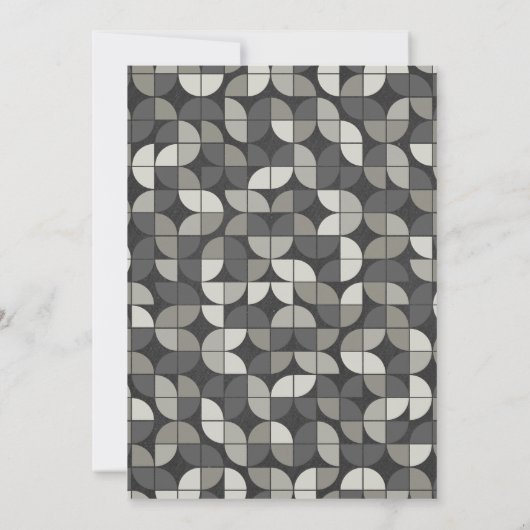 Rustic Chalkboard MCM Holiday Open House Kaart (Achterkant)