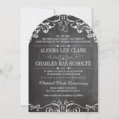 Rustic Chalkboard Typografie Kaart (Voorkant)