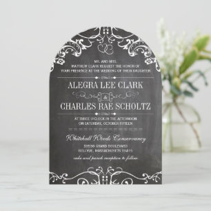 Rustic Chalkboard  Typografie Kaart