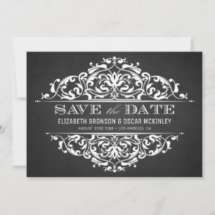 Rustic Chalkboard  Vlaams Lijst Save The Date