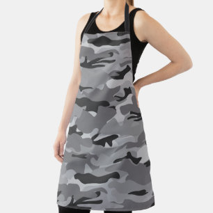 Rustic Charcoal Black en Grey Camo Pattern Schort