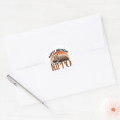 Rustic Charm Hippo Happy Birthday Ronde Sticker (Envelop)