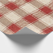 Rustic Check Cadeaupapier (Hoek)