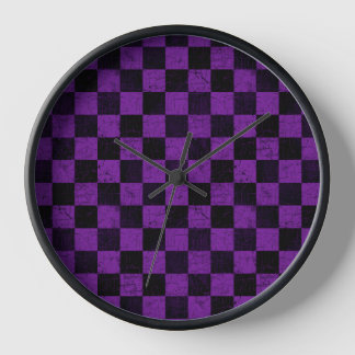 Rustic Checks, Purple and Black