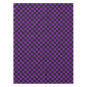 Rustic Checks, Purple and Black Tafelkleed (Voorkant)