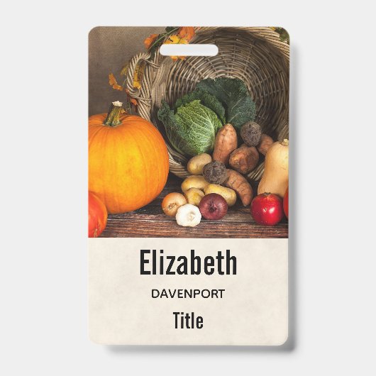 Rustic Chef's Table Bounful Harvest Badge (Front)