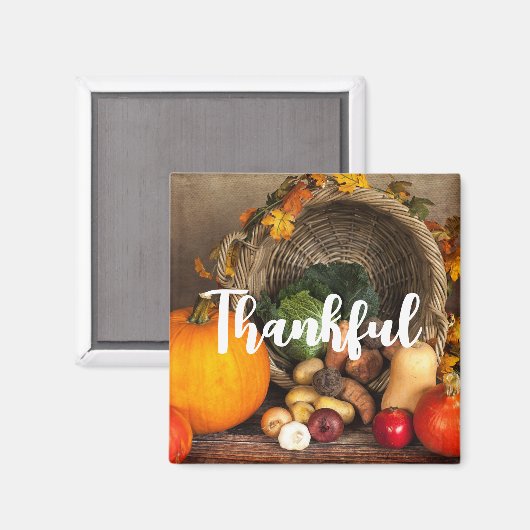 Rustic Chef's Table Bounful Harvest Thankful Magneet (Voorkant / Achterkant)