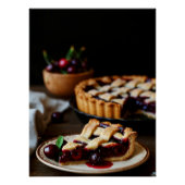 Rustic Cherry Pie Poster (Devant)