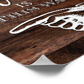 Rustic Chic ARTITY IS DEZE MANIER VAN de Druk LINK Poster (Hoek)