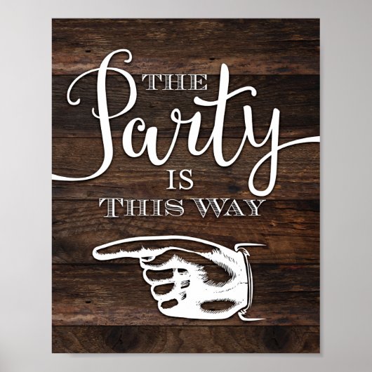 Rustic Chic ARTITY IS DEZE MANIER VAN de Druk LINK Poster (Voorkant)