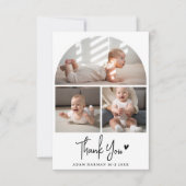 Rustic Chic Baby shower Merci photo (Devant)