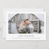 Rustic Chic | Enkele foto Save The Date (Voorkant)