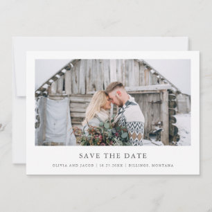 Rustic Chic   Enkele foto Save The Date