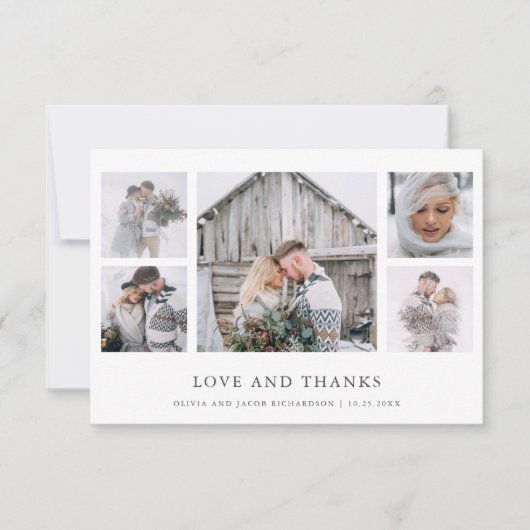 Rustic Chic | Fotoweduwschap Bedankkaart (Voorkant)