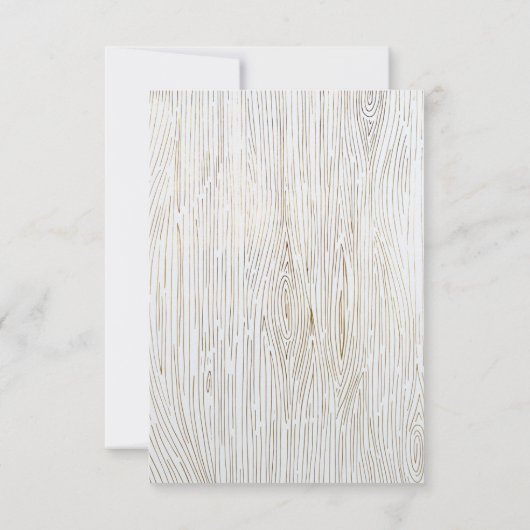 Rustic Chic Gold Wedding RSVP Menu Choix (Dos)