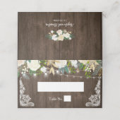 Rustic Chic Ivory Floral String Lights Wedding (Buitenkant ongevouwen)