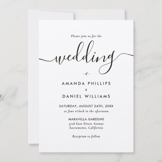 Rustic Chic Kraft Paper Wedding Kaart (Voorkant)