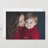 Rustic Chic Merry Christmas Design Feestdagenkaart (Achterkant)