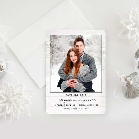 Rustic Chic Photo Wedding Enregistrer La Carte Dat