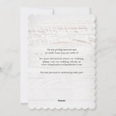 Rustic Chic Photo Wedding Enregistrer La Carte Dat (Dos)