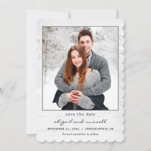 Rustic Chic Photo Wedding Enregistrer La Carte Dat