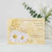 Rustic Chic Shasta Daisy Wedding RSVP Répondre (Debout devant)
