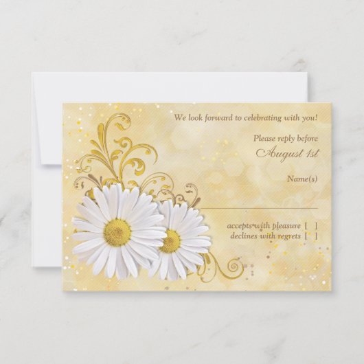 Rustic Chic Shasta Margriet Trouw RSVP Antwoord (Voorkant)