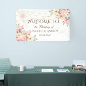 Rustic Chic String Lights Rozen Wedding Banner (Beurs)