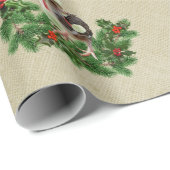 Rustic Chicken Holiday Cadeaupapier (Rol Hoek)